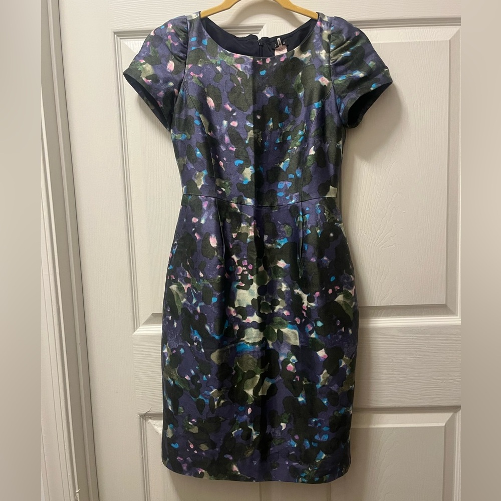 J. Crew Multicolor Abstract Mini Dress Sz00.